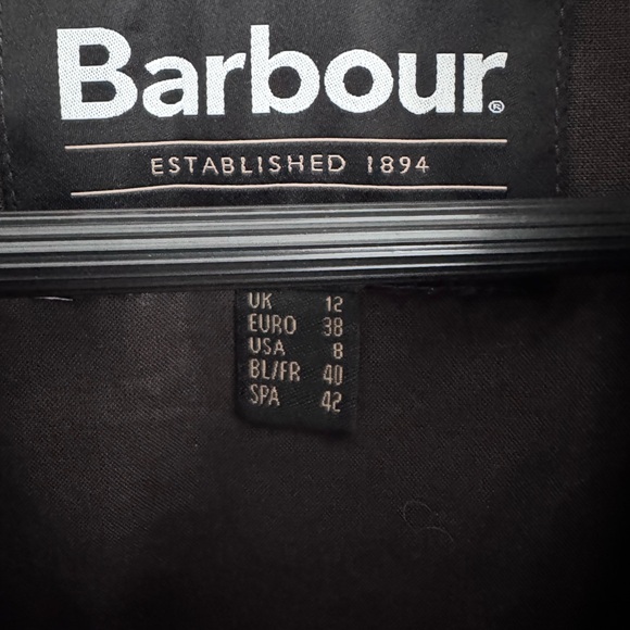 Barbour Croxdale Waxed Cotton Jacket in archive olive size 8 - Picture 6 of 10